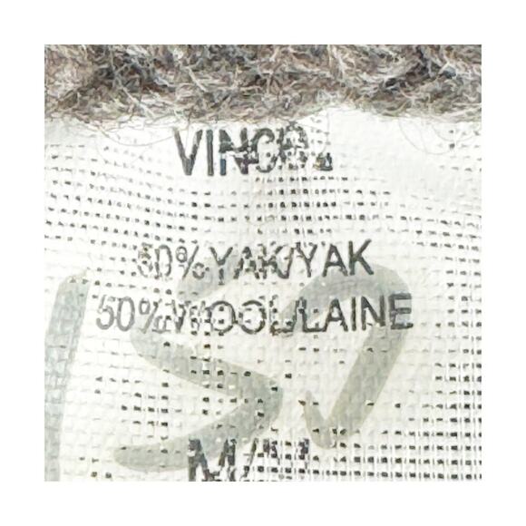 VINCE Honeycomb Yak And Wool Sweater Cardigan Jacket Waffle-Knit Women’s Size M - Picture 10 of 11